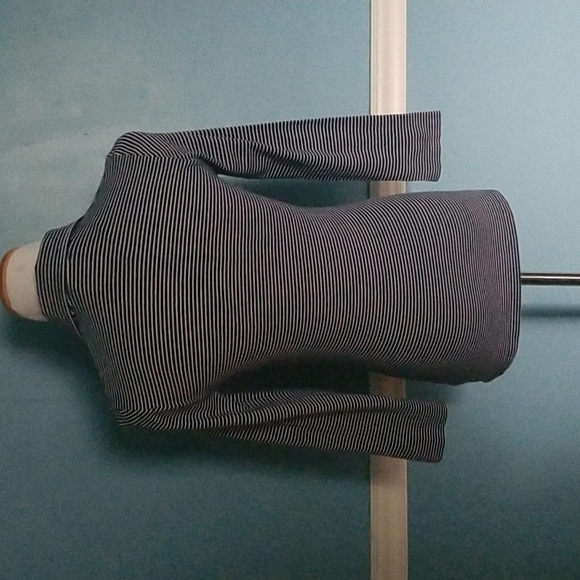 Lacoste Striped Polo 3/4 Sleeve Size 38 - Picture 3 of 6